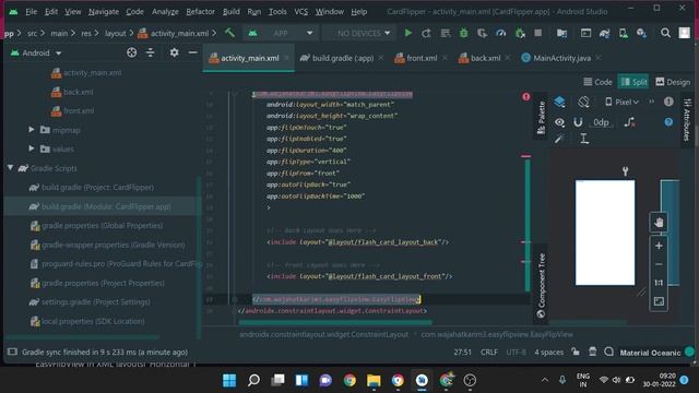 How to create Card Flip Animation in Android Studio ?? @NeatRoots смотреть онлайн