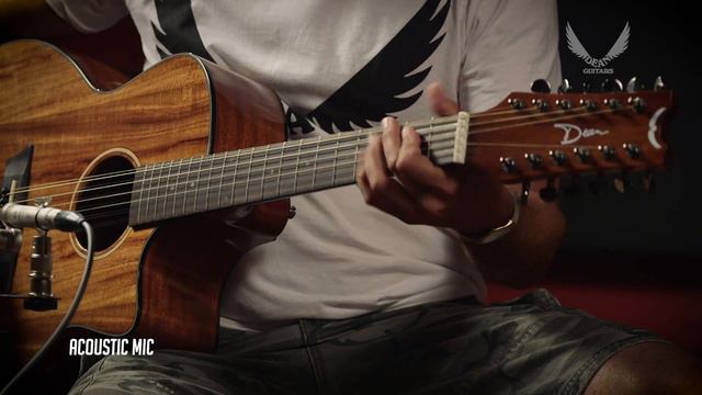 Dean AXS Exotic Cutaway 12 String Acoustic-Electric KOA смотреть онлайн