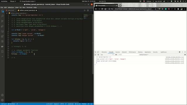 Tutorial Javascript | Spread Operator | Bahasa Indonesia #Ngoding смотреть онлайн