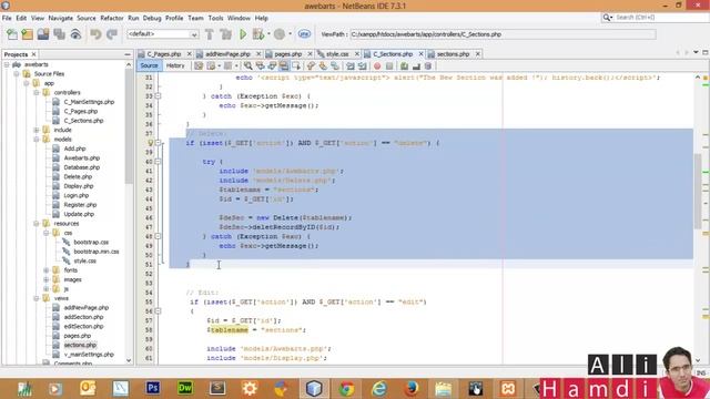 33 PHP MySQL OOP MVC Pages Controller delete смотреть онлайн