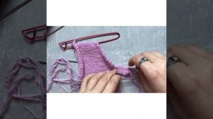 Прорезной карман спицами. Уроки вязания