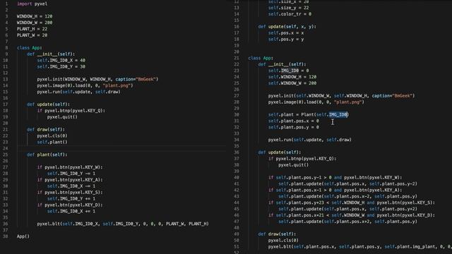 [Python] пишем ретро игру на Pyxel #3 Классификация. пишем с помощью классов смотреть онлайн