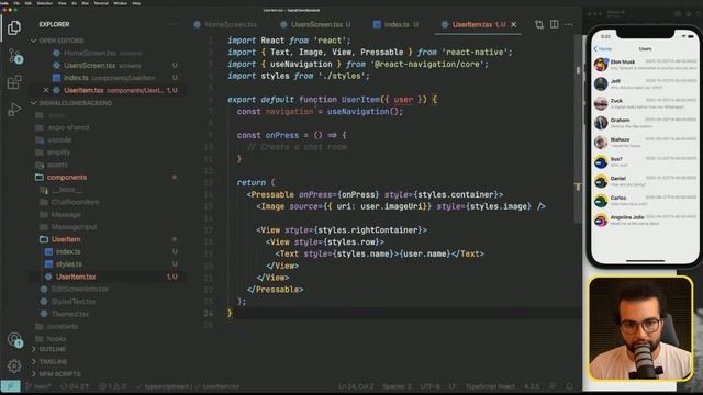 Build a Secure Realtime Chat App in React Native [2] (tutorial for beginners) ? смотреть онлайн