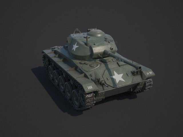 World Of Tanks ( старый M24 Chaffee )