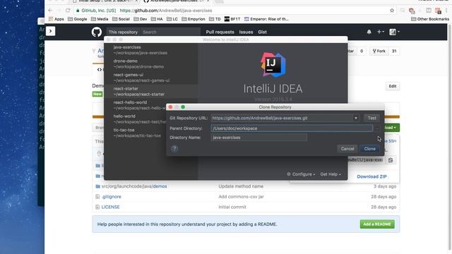LaunchCode Java Exercises IntelliJ Setup смотреть онлайн