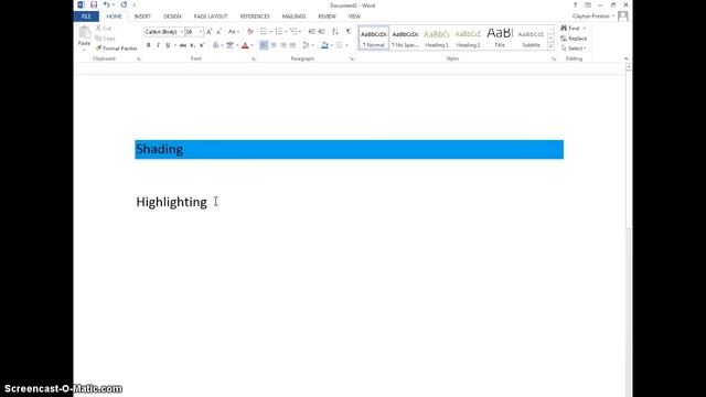 How to Shade and Highlight in Word смотреть онлайн