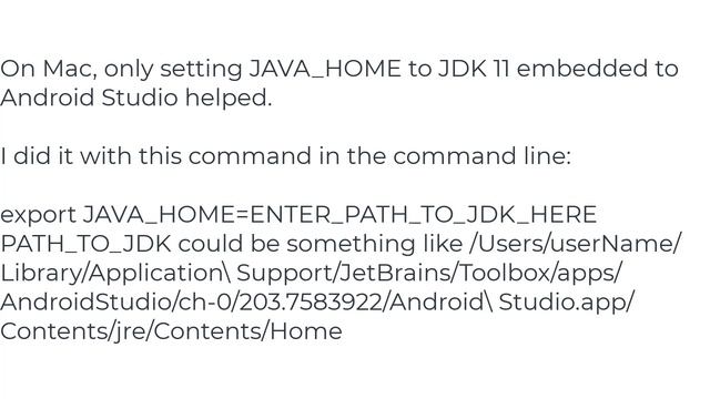 AndroidStudioError "Android Gradle plugin requires Java 11 to run. You are currently using Java 1.8 смотреть онлайн