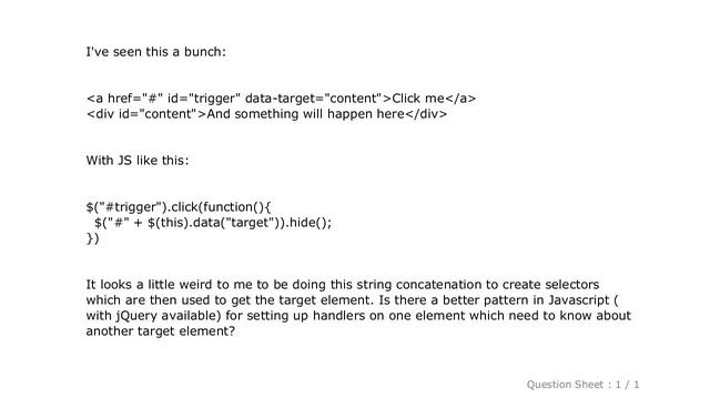 jQuery : jQuery '#' + data("target") pattern смотреть онлайн