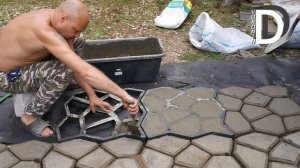 Тротуарная плитка, заливка своими руками