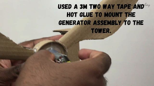 Wind turbine working model out of cardboard for science project | How to make windmill working mode смотреть онлайн