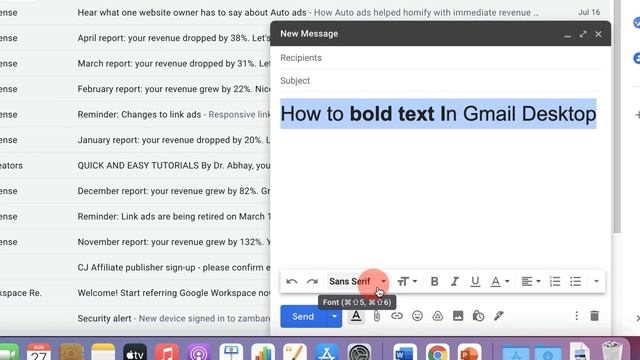 How to Bold Text In Gmail - Desktop смотреть онлайн