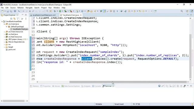 How to Insert data into ElasticSearch DB from Java Client or Simple java Program смотреть онлайн