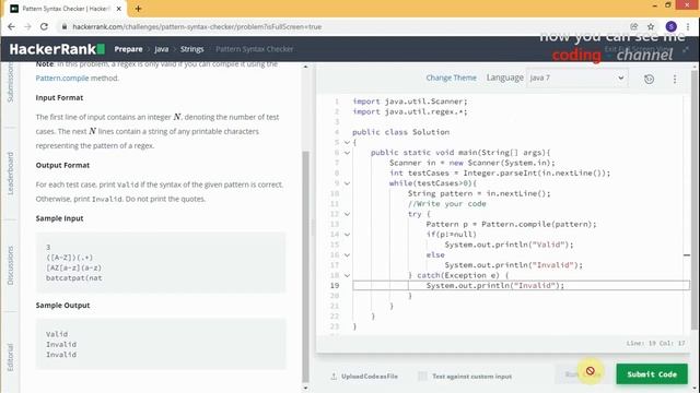 HackerRank - Java #20 - Pattern Syntax Checker смотреть онлайн