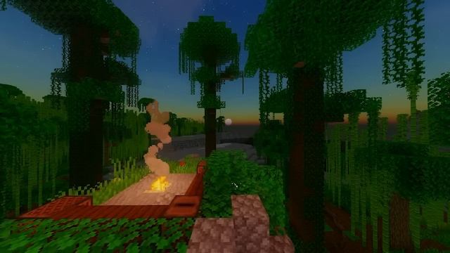 ? Minecraft Sunset and Crackling Fire Ambient Sounds | 10 Hours смотреть онлайн