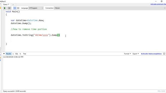 How to remove time portion of date in C# in DateTime object only? смотреть онлайн