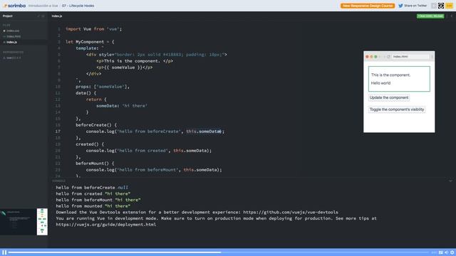 Lifecycle Hooks смотреть онлайн