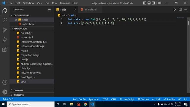 JavaScript Sets in Hindi | Advance JavaScript tutorial in Hindi | JavaScript set смотреть онлайн