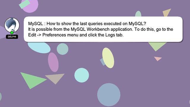 MySQL : How to show the last queries executed on MySQL? смотреть онлайн