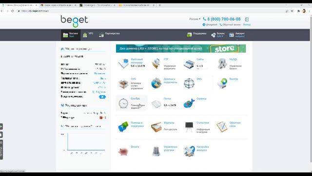 Что такое Хостинг, Домен, FTP, установка cron задач смотреть онлайн