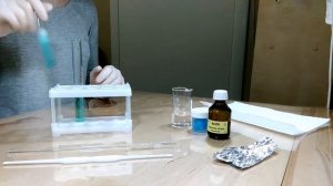 Химический эксперимент. Взаимодействие сульфата меди (II) с алюминием и гидроксидом натрия.