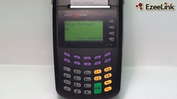 Ezeelink Terminal Sell Prepaid Top Up Demonstration
