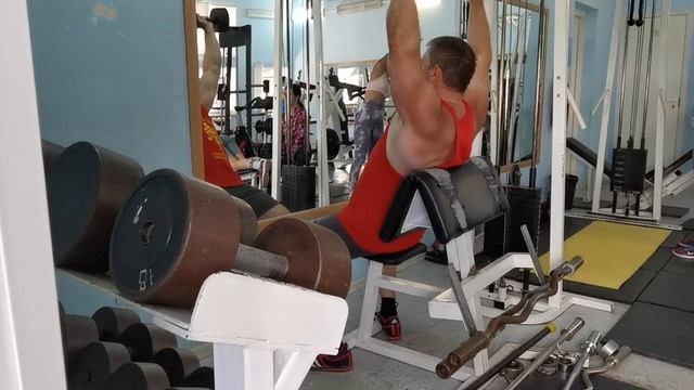 неделя 3. день 3. жим гантелей сидя 20 кг 1ый подход смотреть онлайн