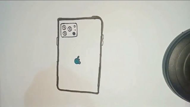 How to draw and Coloring iPhone pro max 15| drawing for kids| how to draw mobile phone step by step смотреть онлайн