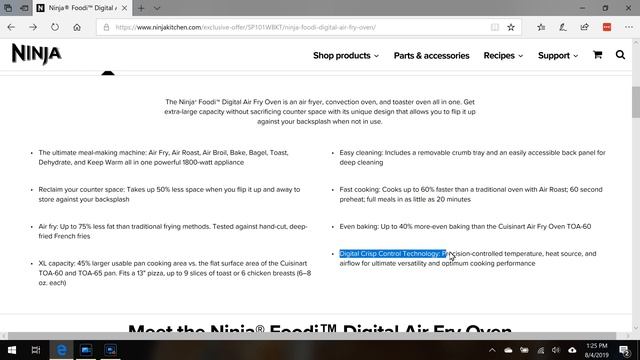 Ninja Foodi Digital Air Fry Oven Introduction смотреть онлайн