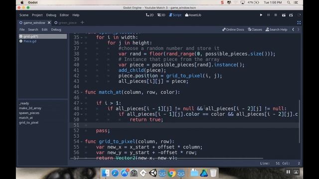 Part 5: Filling the board without a match - Make a game like Candy Crush with Godot смотреть онлайн