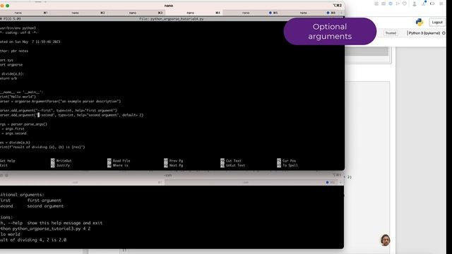 Python ArgParse Module смотреть онлайн