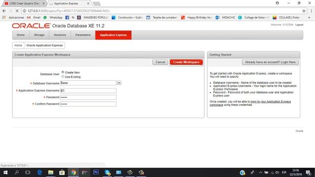Oracle Database XE 11.2 crear usuario смотреть онлайн