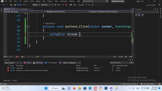 BEST WAY TO READ EXCEL FILES IN C# WITH JUST ONE LINE OF CODE | VISUAL STUDIO 2022 смотреть онлайн