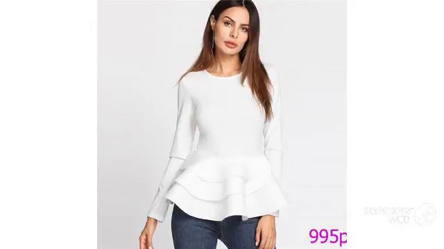 Одежда с AliExpress-Элегантная блуза смотреть онлайн