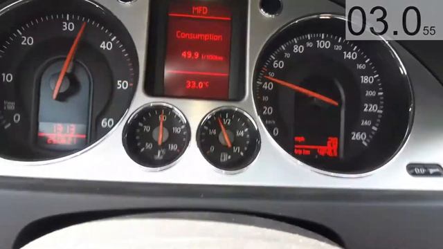 Ubrzanje VW Passat b6 2.0 tdi 103 kw 0-100 km/h смотреть онлайн