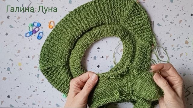 3 Джемпер спицами,реглан сверху от горловины ? смотреть онлайн