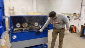 Обзор станка SGPS-100 для очистки проф.труб от ржавчины