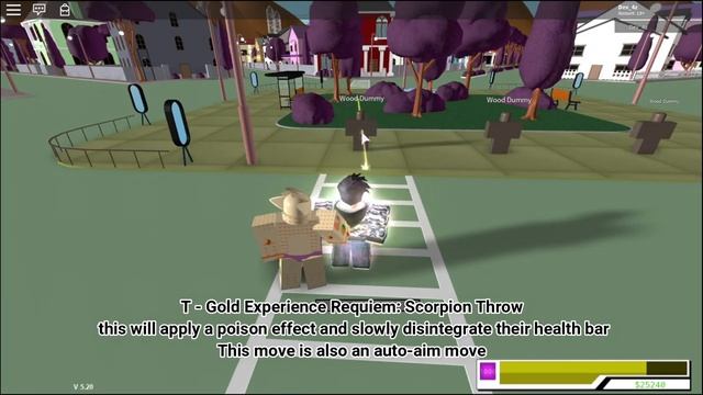 Roblox | Project JoJo | Gold Experience Requiem Showcase смотреть онлайн