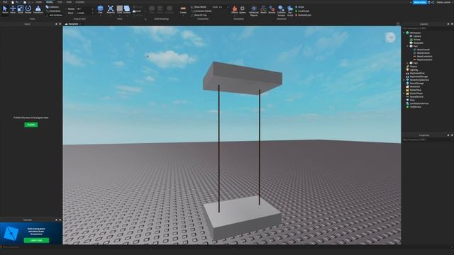 How to make a Basic Swing in ROBLOX Studio | Roblox Studio смотреть онлайн