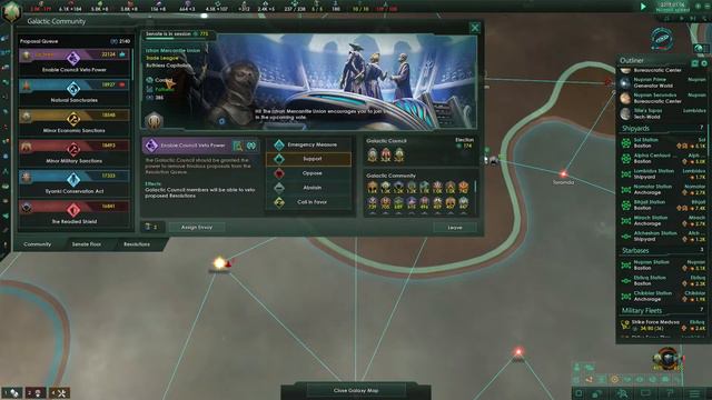 Taking Over the Stars - Let's Play Stellaris Episode 17: A Short War смотреть онлайн