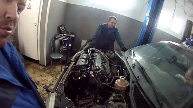 Сборка и установка ДВС Renault Clio RS 1.8 16V смотреть онлайн