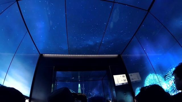 롯데 월드타워 SEOUL SKY 121층에서 내려가는 엘리베이터 안 모습 LOTTE WORLD TOWER SEOUL SKY Elevator inside LED смотреть онлайн