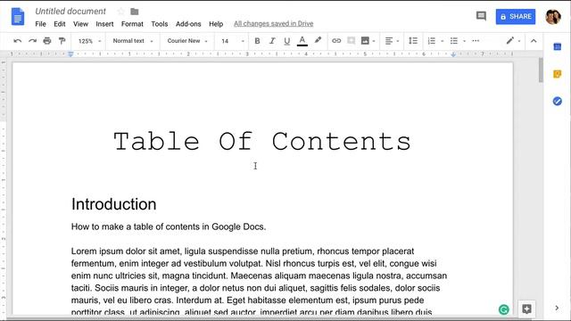 How To Make A Table Of Contents In Google Docs смотреть онлайн