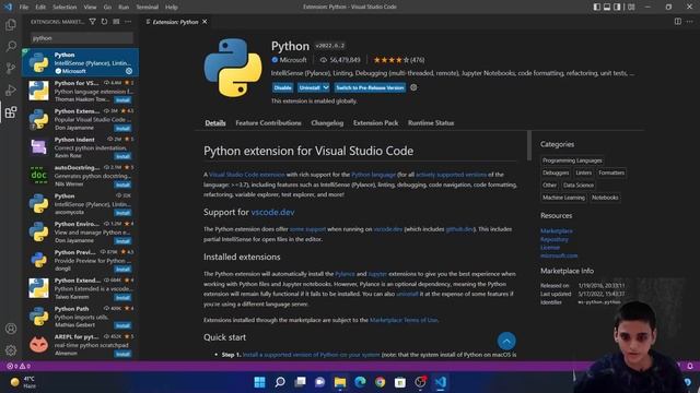 How to install and Run Python in Visual Studio Code on all Windows | Best IDE | RENDERING TECH смотреть онлайн