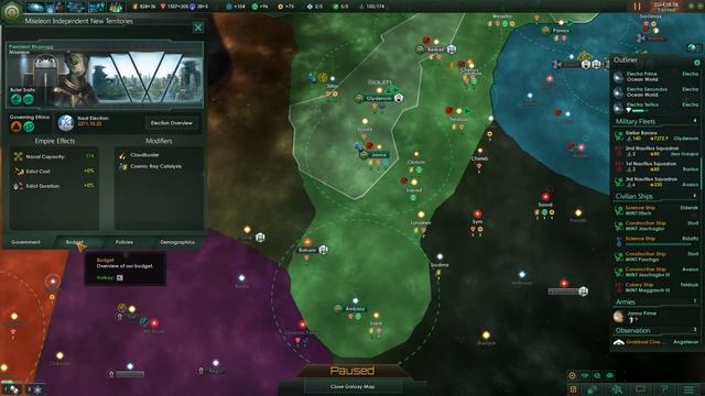 STELLARIS Let's Play - HARD - Fanatic Individualist/Materialist - #25 "Buffer state at threat" смотреть онлайн