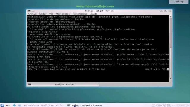 Instalación de Web Server con Debian 8 - LAMP смотреть онлайн