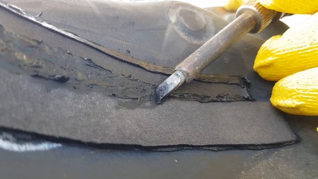 Ремонт пластикового бензобака методом сварки смотреть онлайн