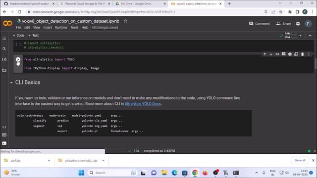 YOLOv8 custom object detection and tracking | step by step Tutorial | Google Colab | python opencv смотреть онлайн