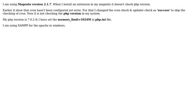 Magento: Magento doesn't check php version смотреть онлайн