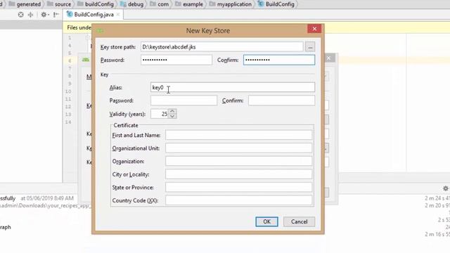 How to Generate Signed APK Android Studio | how to create a keystore file | generate jks file смотреть онлайн