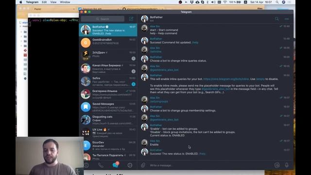 Python Telegram-bot  With Telebot End-to-end